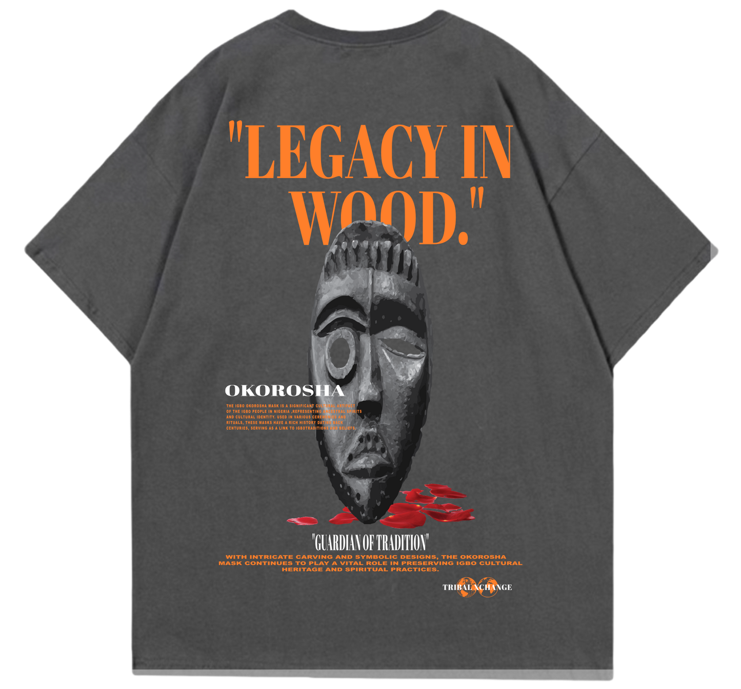Okorosha Mask: Legacy in Wood Comfort Tee